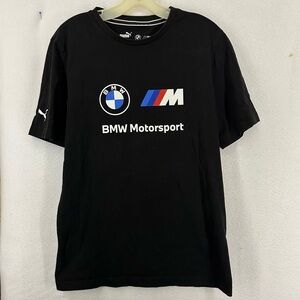 Puma BMW Logo T Short Men’s Large Black
